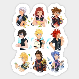 The 3 Keyblade Trios Sticker